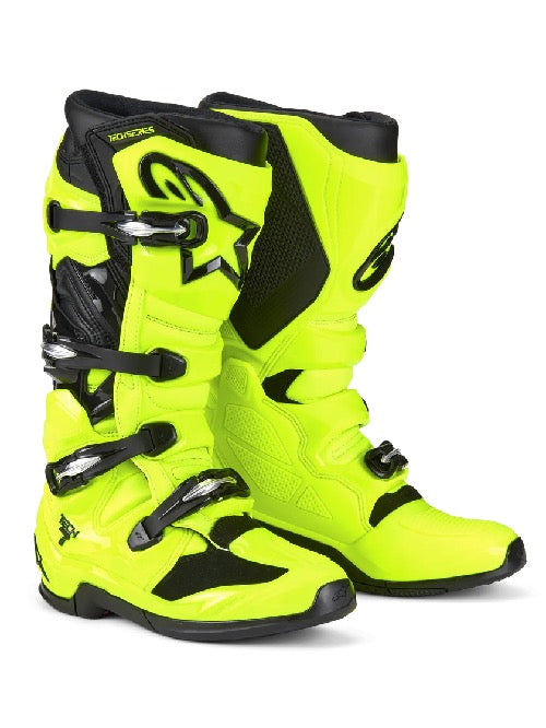 Alpinestars Tech 7 MX-Stiefel Fluor Gelb/Schwarz (2025)