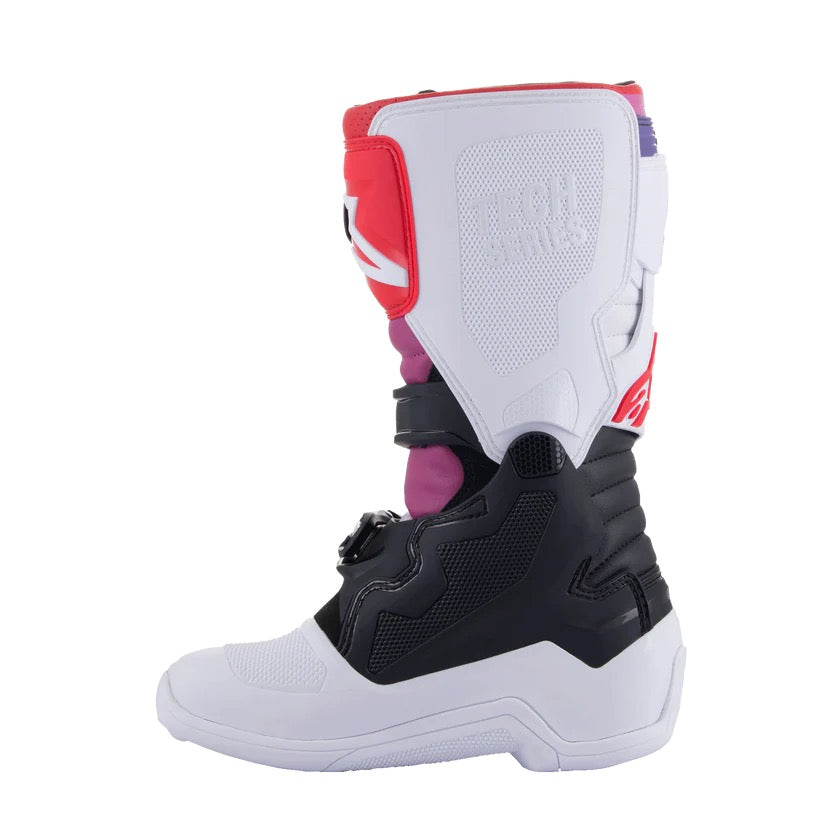 Alpinestars mx laarzen tech 7S jeugd wit/zwart/regenboog