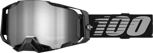 100% Armega Crossbril Black – Zilvere Spiegel lens (2024 collection)