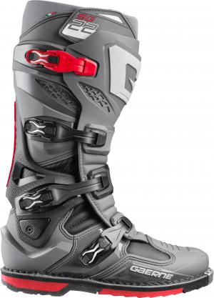 Gaerne SG-22 MX-Stiefel Anthrazit Schwarz / Rot