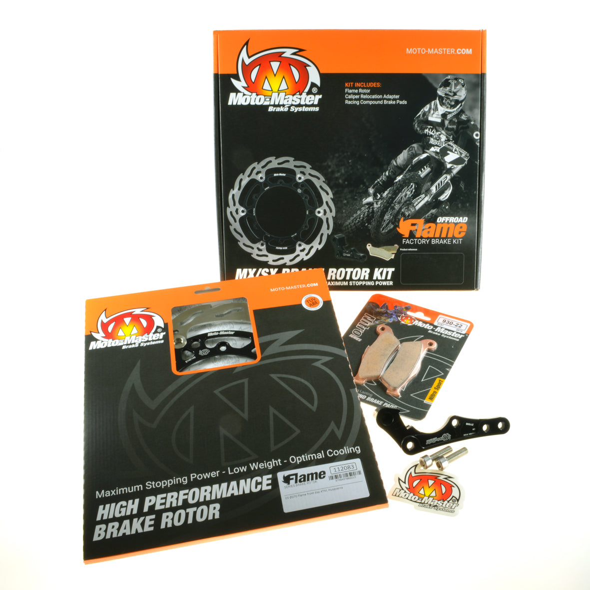 MotoMaster 310040 Flame Floating 270mm remschijf kit - Husqvarna (Magura remklauw)