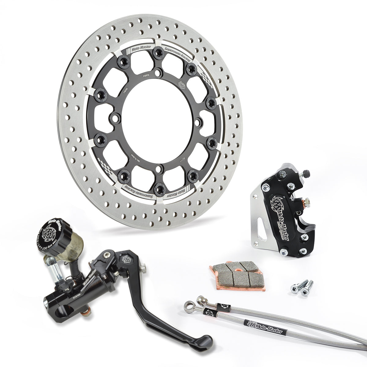 MotoMaster Halo T-Floater Supermoto Racing RMC-R kit (320mm) - KTM / GasGas / Husqvarna / Husaberg