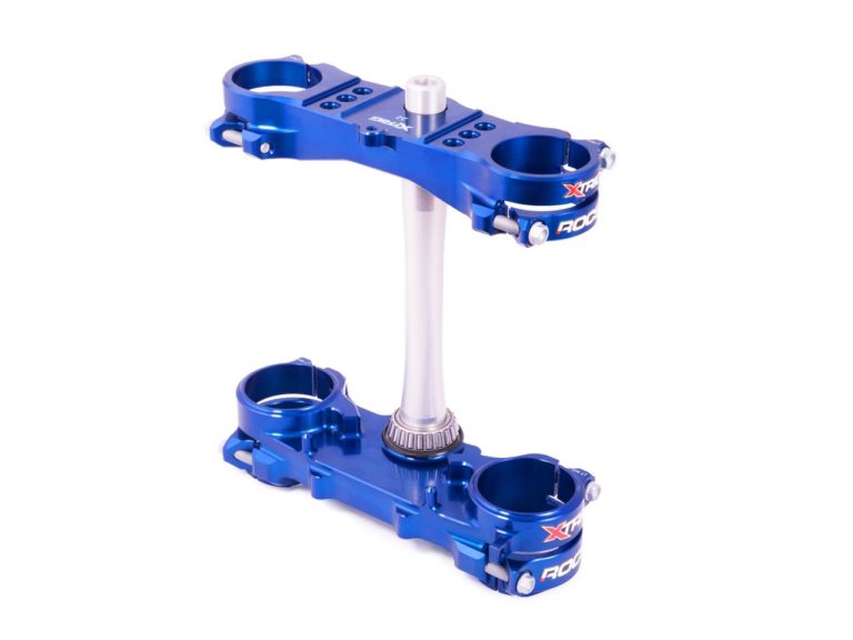 X-Trig Rocs offset 22mm kroonplaten blauw - Yamaha / Fantic 10-23