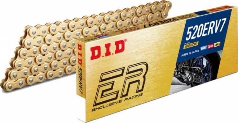DID X-Ring-Halskette 520 ERV7 118 Glieder Gold/Gold + Riegelglied