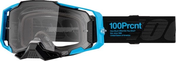 100 % Armega Motocross-Brille Barely 2 – Klare Linse (Kollektion 2024)
