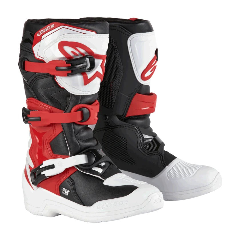 Alpinestar mx laarzen Tech 3s jeugd rood / zwart