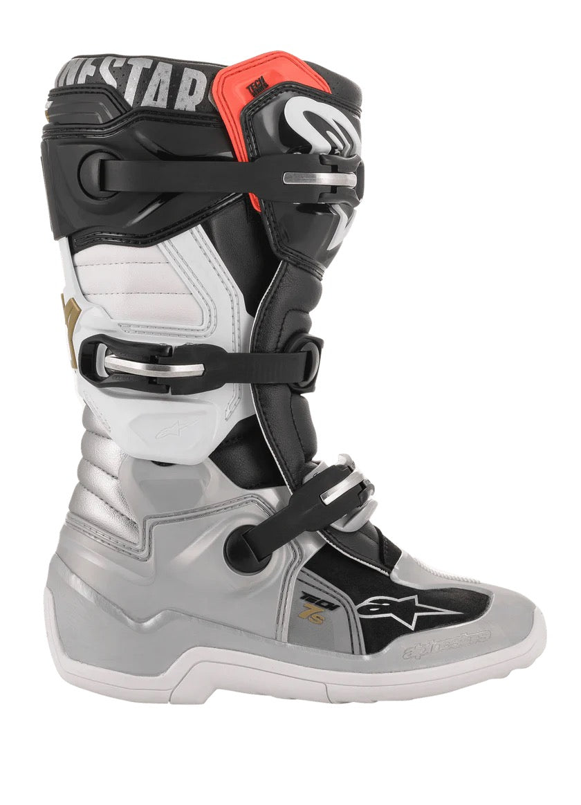 Alpinestars mx laarzen tech 7S jeugd zilver / zwart /