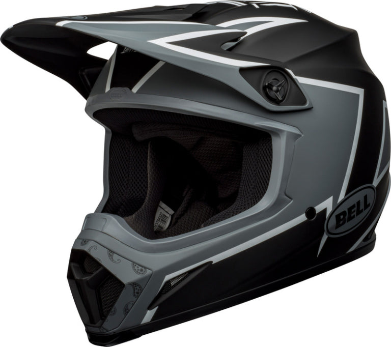 BELL MX-9 Mips Twitch Helm Schwarz / Grau / Weiß (Kollektion 2023)