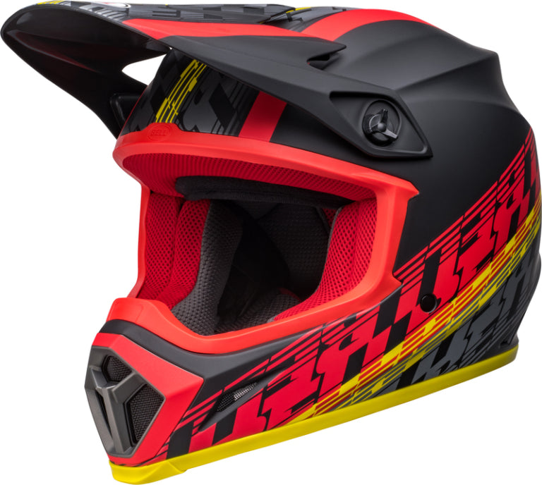 BELL MX-9 Mips Offset Helm Mattschwarz / Rot (Kollektion 2023)