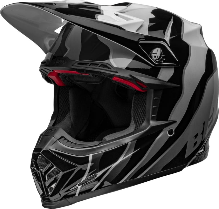 BELL Moto-9s Flex Claw Helm Schwarz / Weiß (Kollektion 2023)