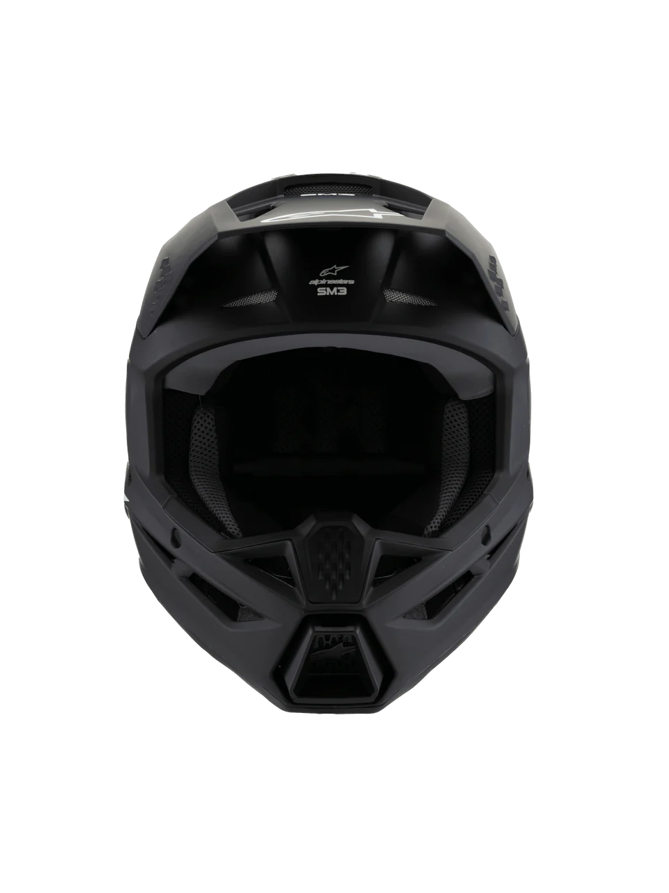 Alpinestars S-M3 Jeugd Solid Black Matte crosshelm
