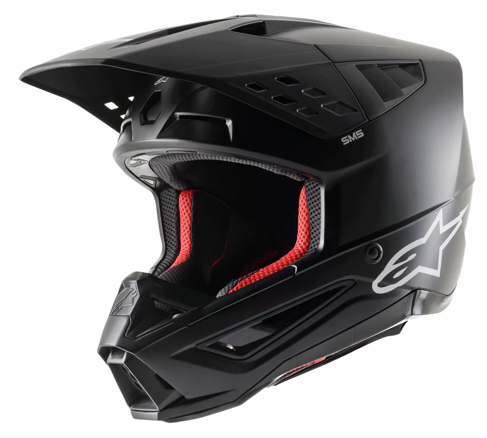Alpinestars S-M5 Solid Black Matte crosshelm