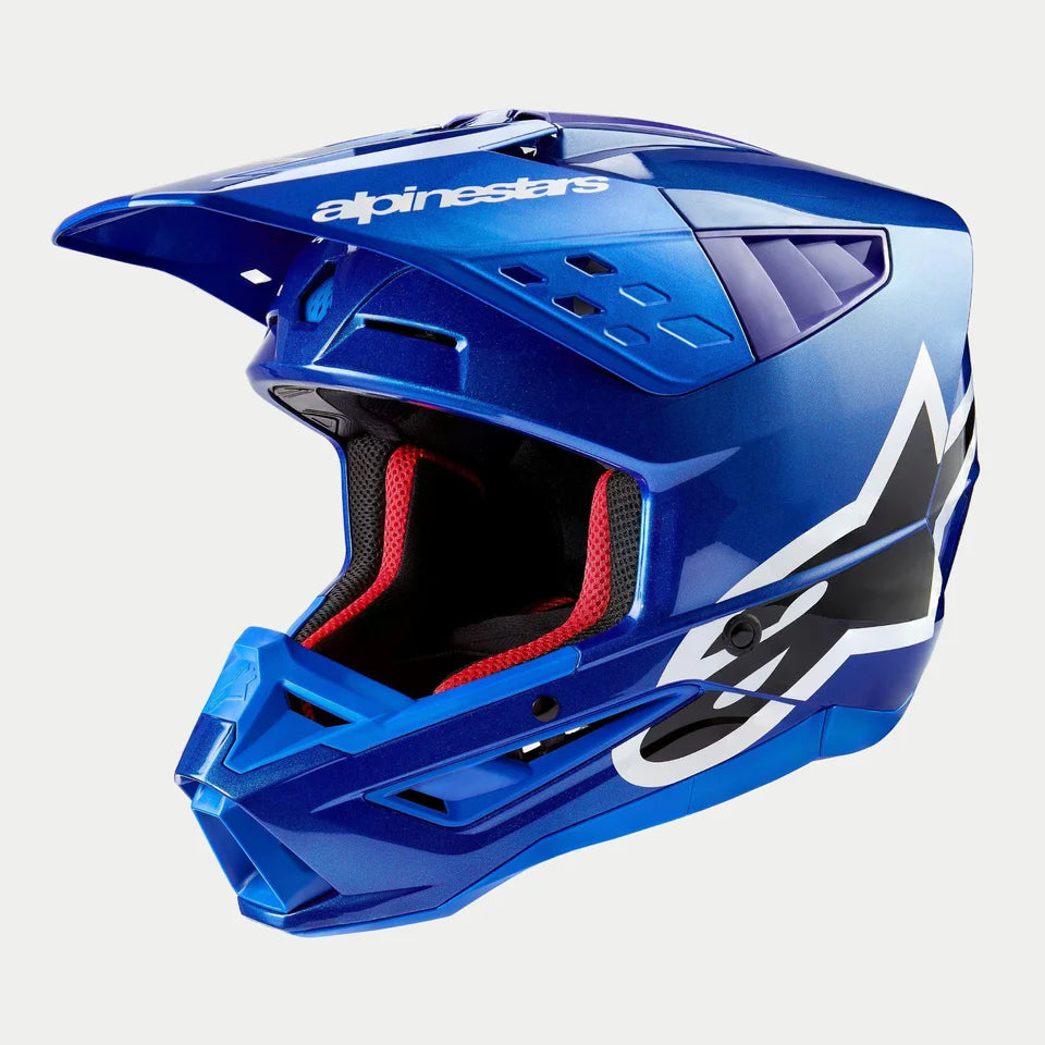 Alpinestars S-M5 Corp Blue Glossy crosshelm