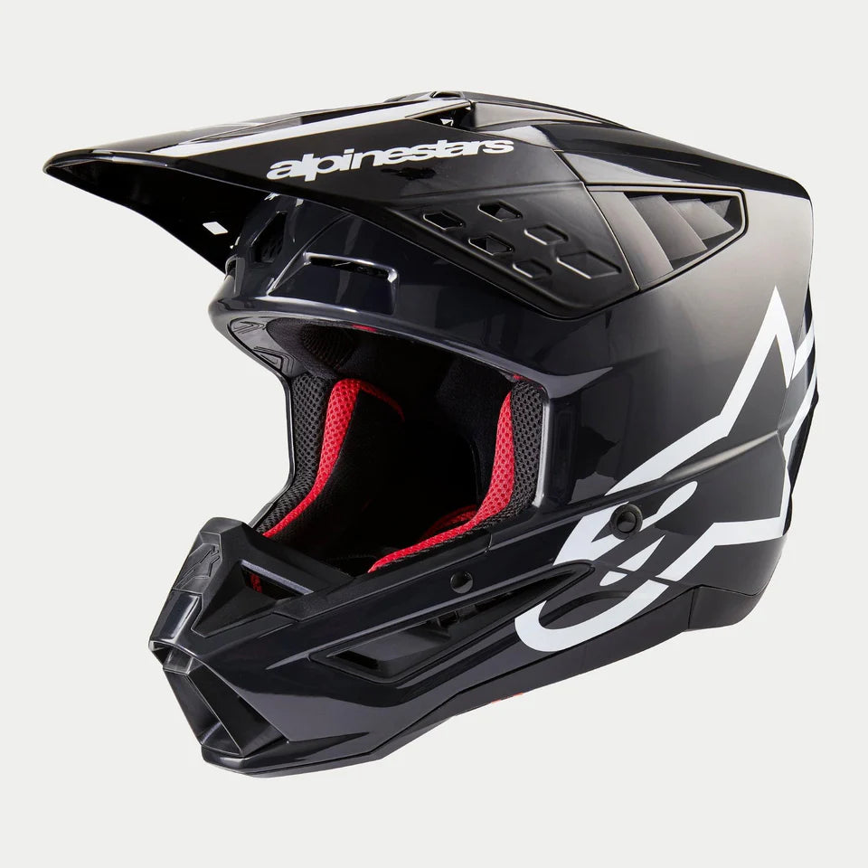 Alpinestars S-M5 Corp Dark Gray Glossy crosshelm