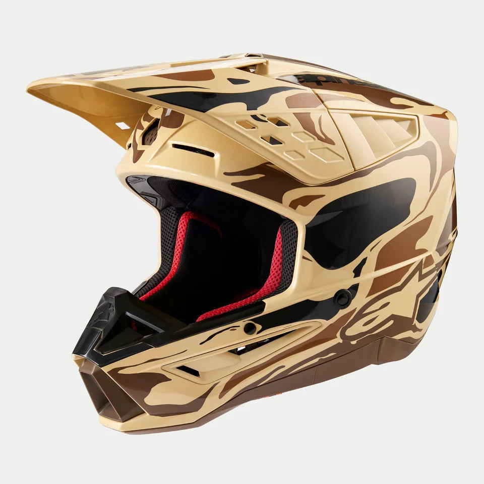 Alpinestars S-M5 Mineral Dark Brown/Kangaroo Matte crosshelm