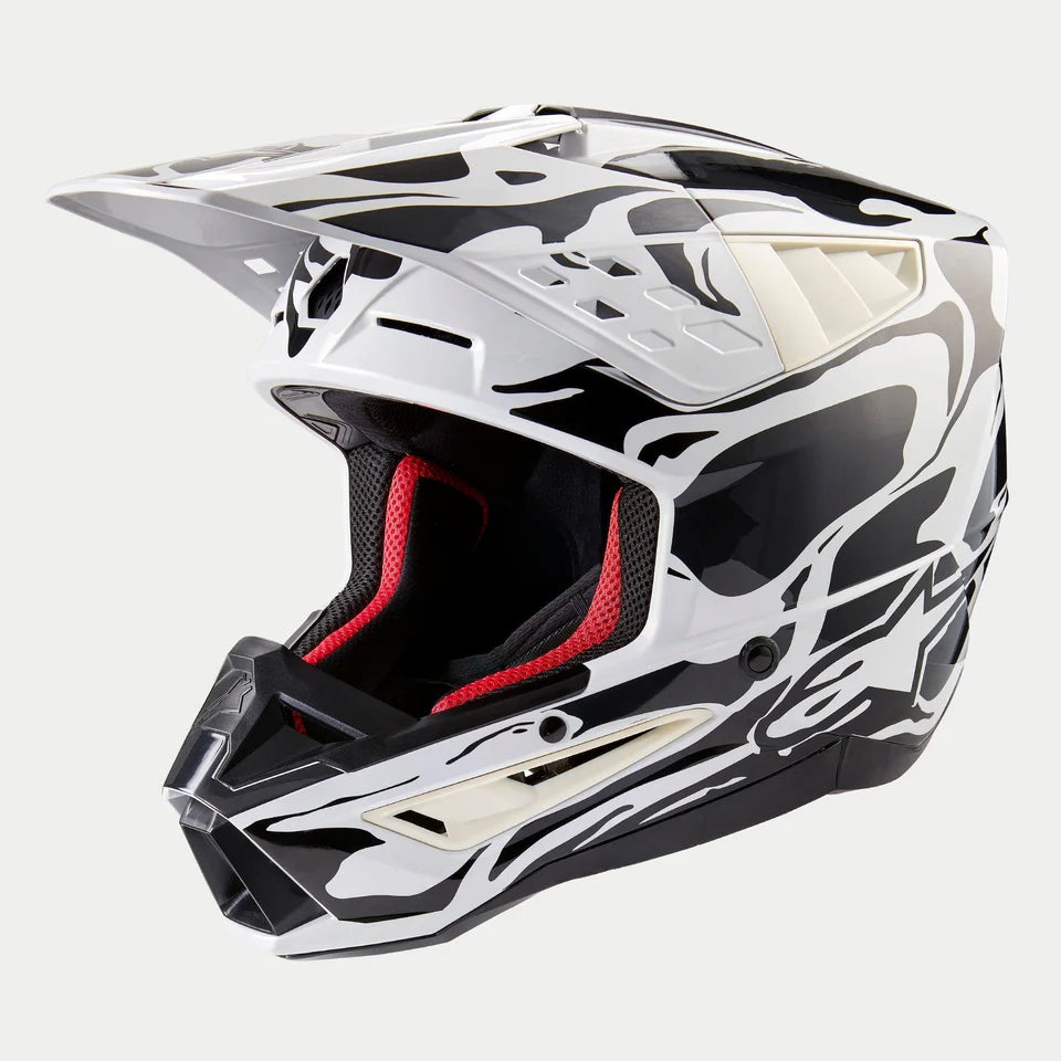 Alpinestars S-M5 Mineral Cool Gray/Dark Gray Glossy crosshelm