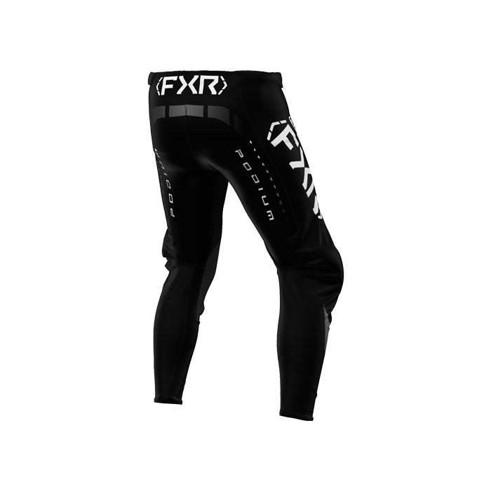 FXR Podium cross broek - Black / White (2025)