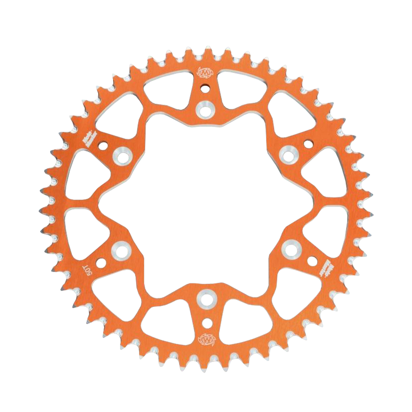 MotoMaster 7075 Aluminium achtertandwiel oranje (415) - KTM / GasGas / Husqvarna 50cc