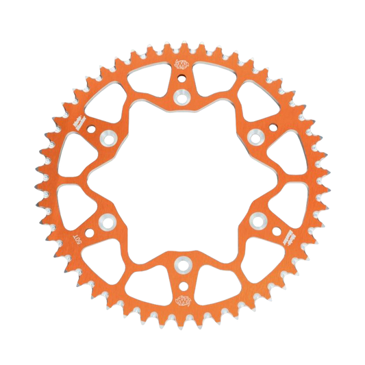 MotoMaster 7075 Aluminium achtertandwiel oranje (415) - KTM / GasGas / Husqvarna 50cc