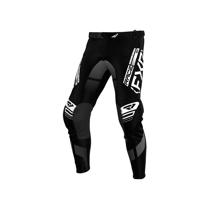 FXR Podium cross broek - Black / White (2025)
