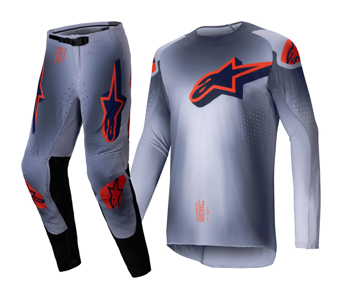 Alpinestars Supertech Lupin cross pak - Gray / Orange Fluo