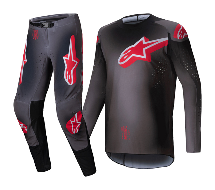 Alpinestars Supertech Lupin cross pak - Smoke / Bright Red