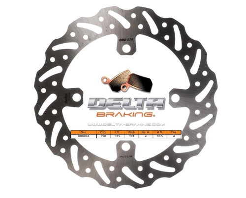 Delta Braking achter remschijf (250mm) Type G Kawasaki KX 450F 19-23 & KX 250F 2020 & Bimota BX 450 23-25