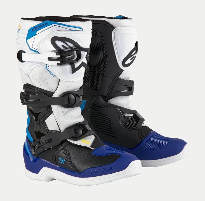 Alpinestar mx laarzen Tech 3s jeugd wit / zwart / Blauw