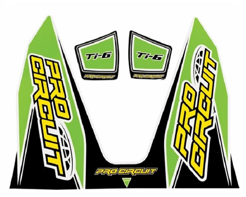 Pro Circuit Ti-6 Replacement Sticker Kit - Groen