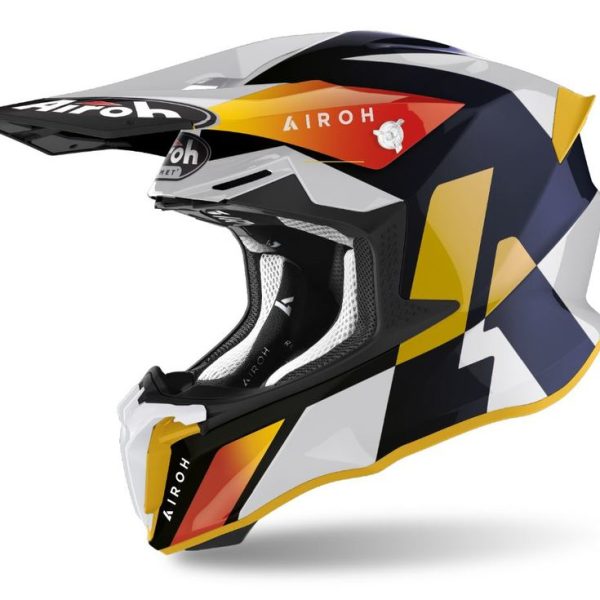 Airoh Motocross-Helm Twist 2.0 Lift Weiß / Blau