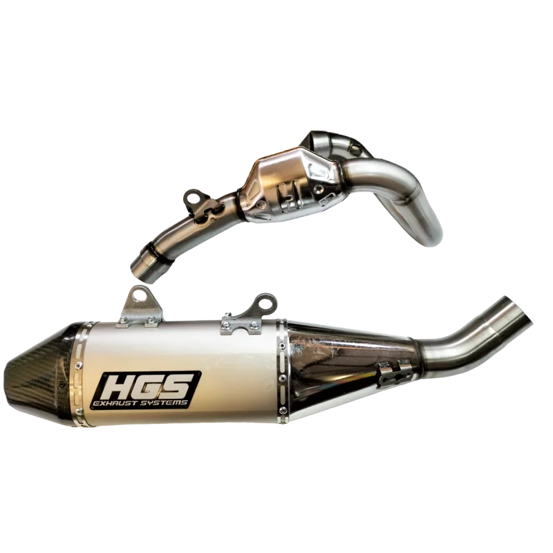 HGS (Aluminium) Compleet uitlaatsysteem met carbon - KTM / Husq 350 23-