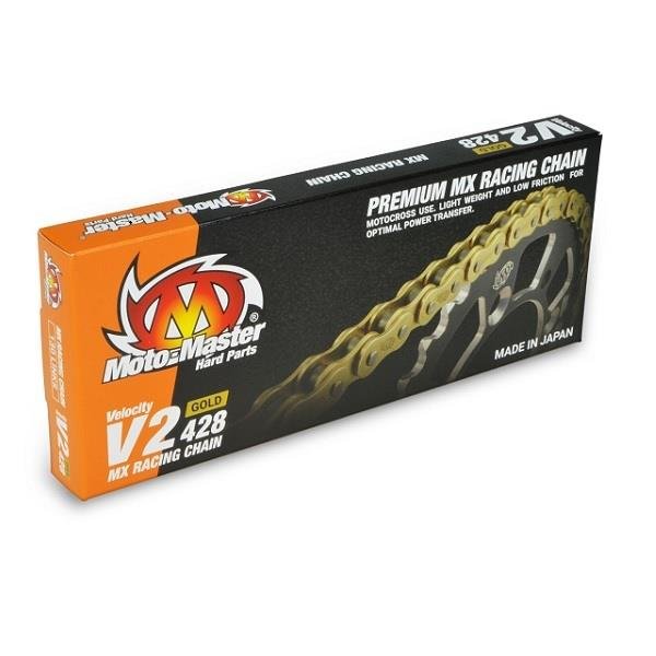 MotoMaster V2 Ketting - 428 x 130 Links - Goud