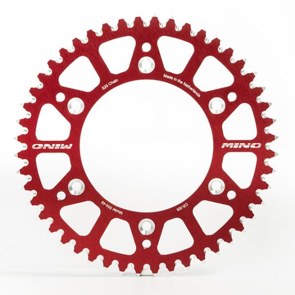Mino aluminium achtertandwiel rood - KTM / GasGas / Husqvarna