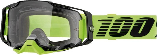 100% Armega Crossbril Neon Yellow – Clear lens (2024 collection)