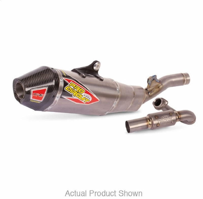 Pro Circuit Ti-6 Pro (Titanium) Uitlaatsysteem met carbon / Kawasaki KX 250F 2025