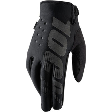 100% Gloves Brisker black - Cold weather