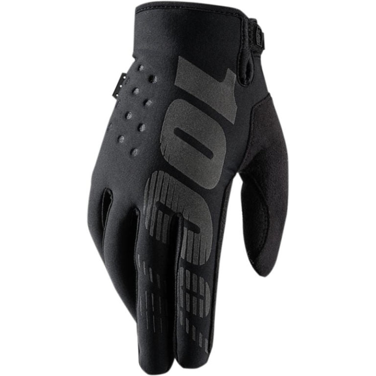 100% Gloves Brisker black - Cold weather