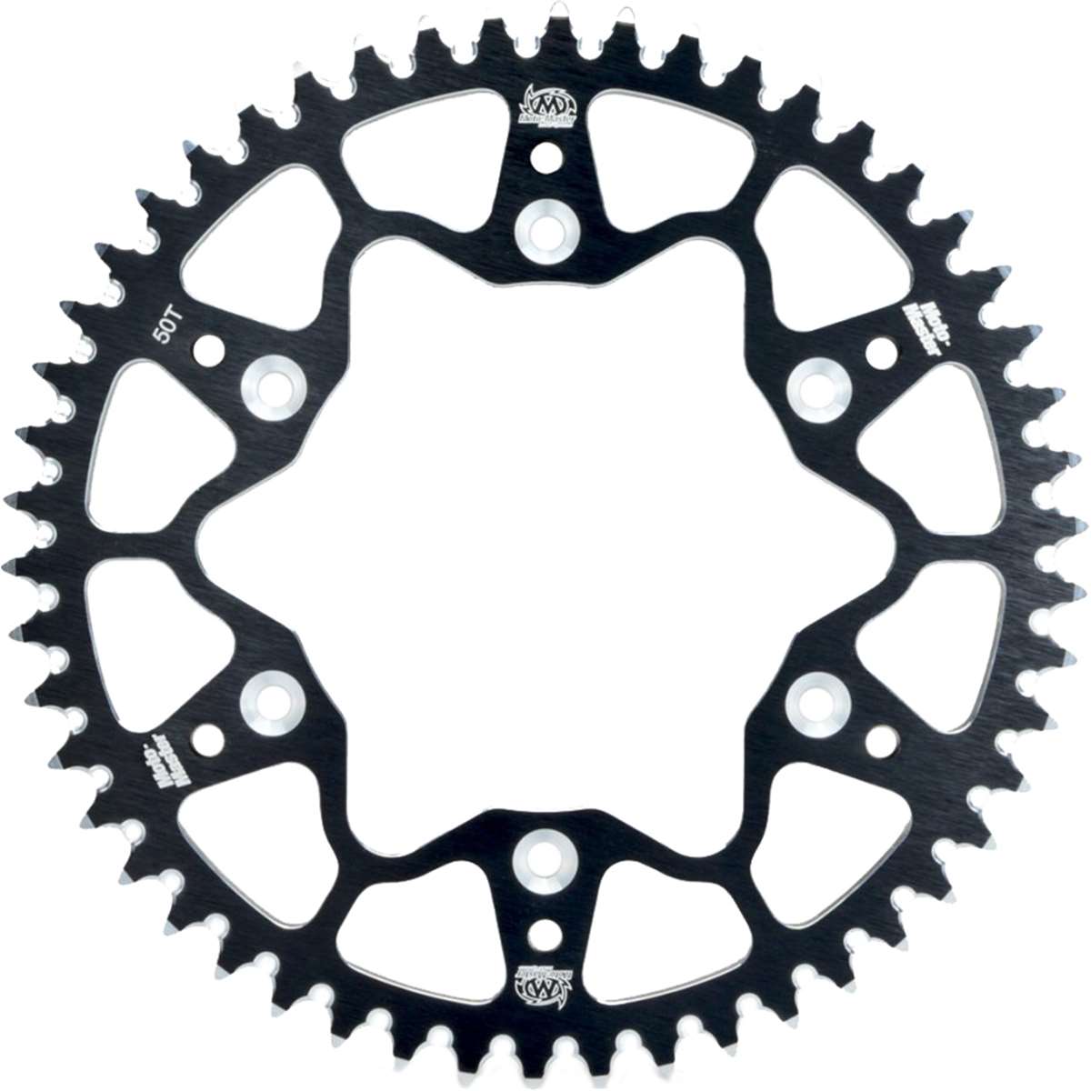 MotoMaster 7075 Aluminium achtertandwiel zwart - TM
