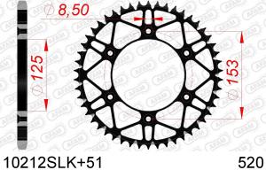 AFAM steel rear sprocket - Honda 