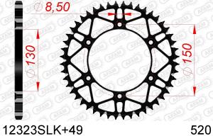 AFAM steel rear sprocket - Yamaha / Fantic 