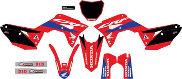 D'Cor Graphic Kit CRF250 19-21 HRC Honda Black Background