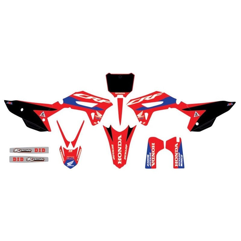 D'Cor Graphic Kit CRF250 22-24 HRC Honda Black Background #1