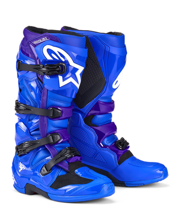 Alpinestars Tech 7 MX Boots Blue/Purple (2025)