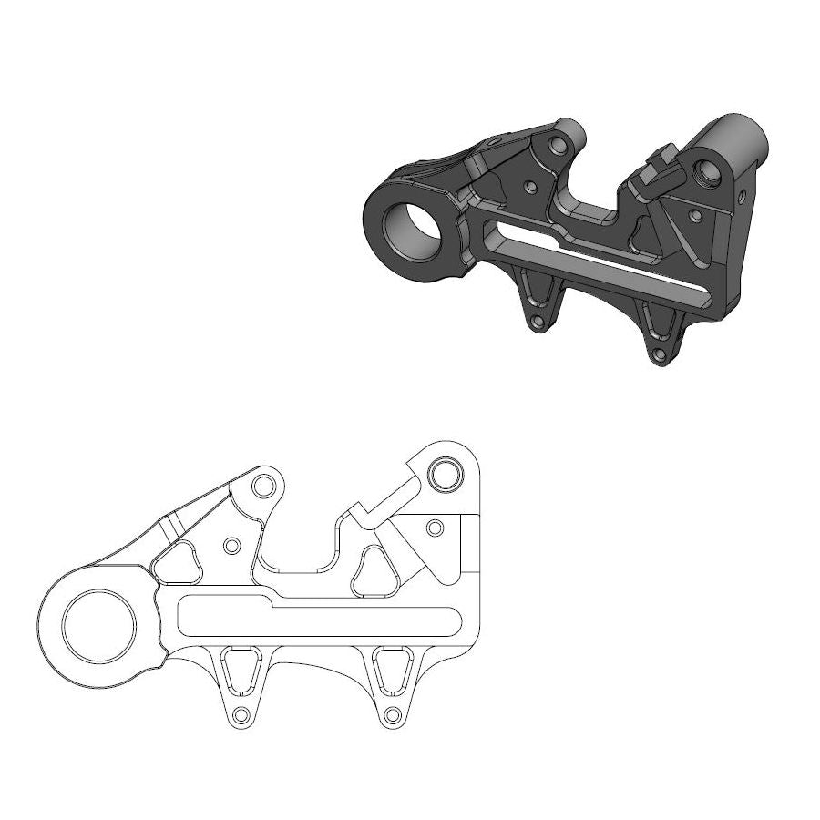 MotoMaster 211085 240mm Oversize caliper adapter bracket - KTM / GasGas / Husqvarna (2013 - 2023)
