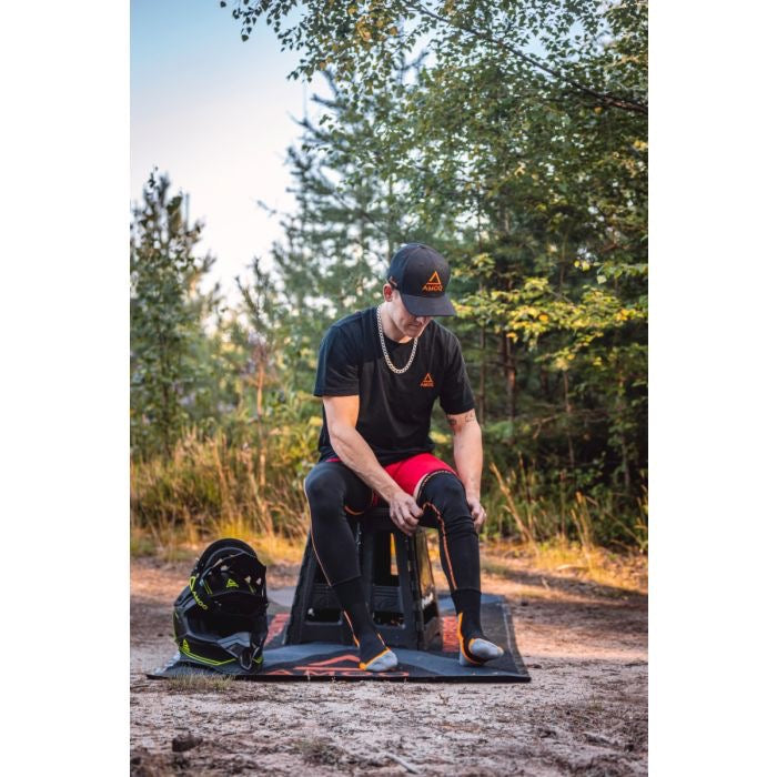 Amoq Long Sleeve cross sokken zwart