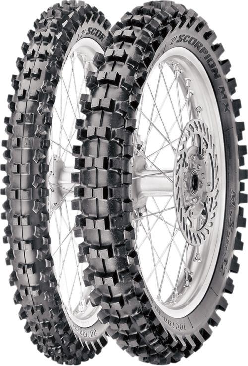 Pirelli Scorpion MX 32 Mid soft Crossband achter - Verschillende maten