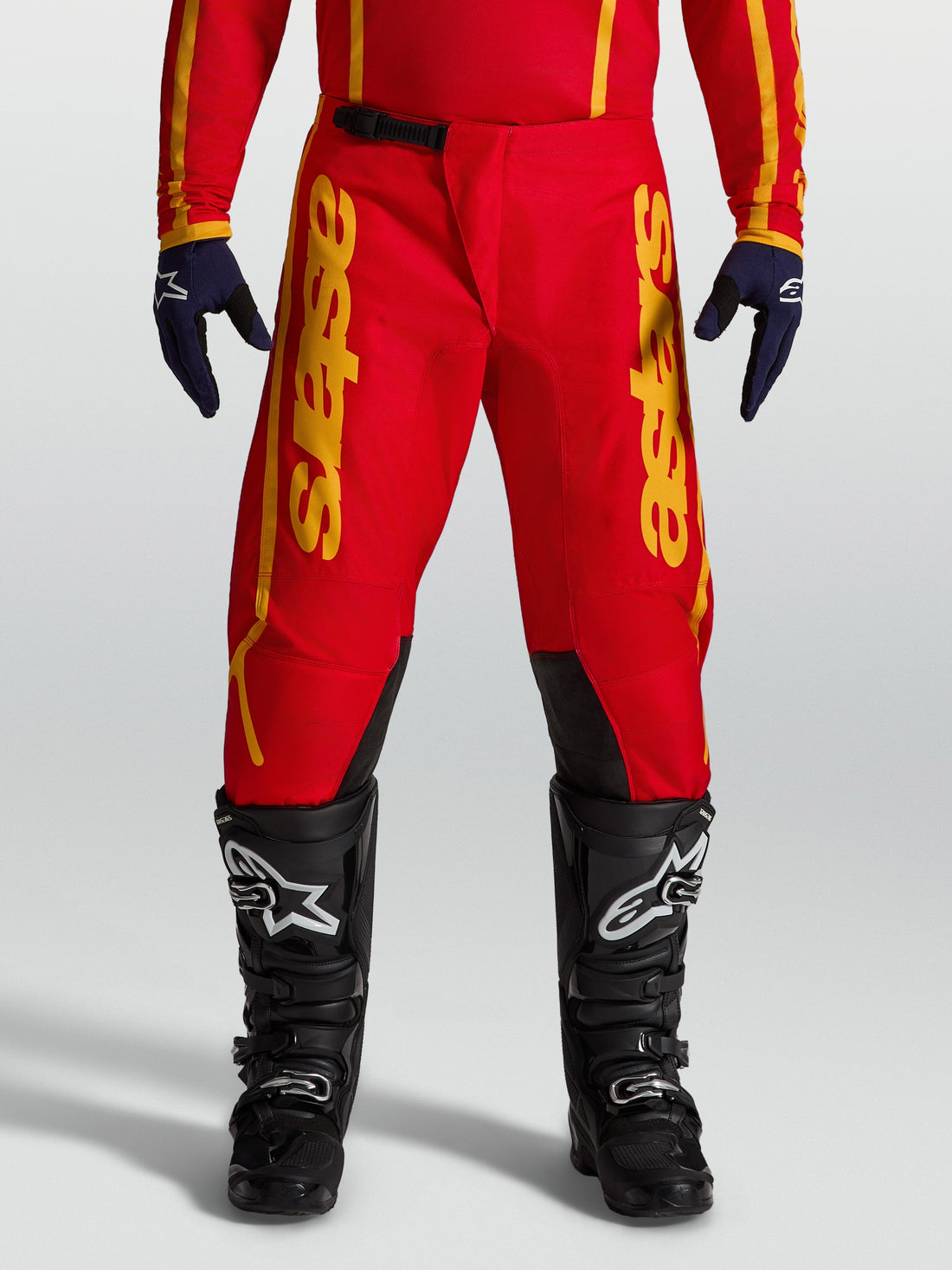 Alpinestars Broek Fluid Apex v2 Rood/Goud