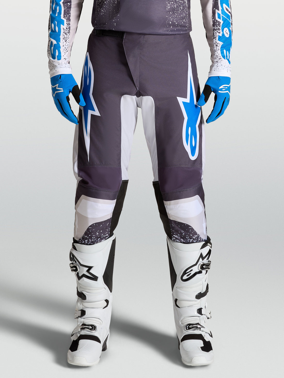 Alpinestars Broek Fluid Drag Grijs/Lila/UCLA Blauw