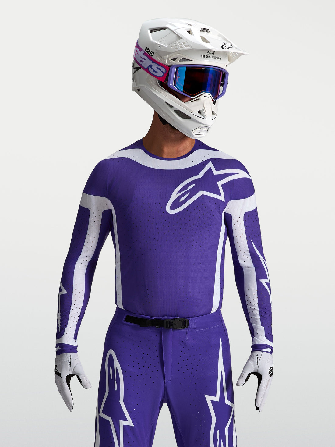 Alpinestars Cross shirt Supertech Vesta Blauw/Wit