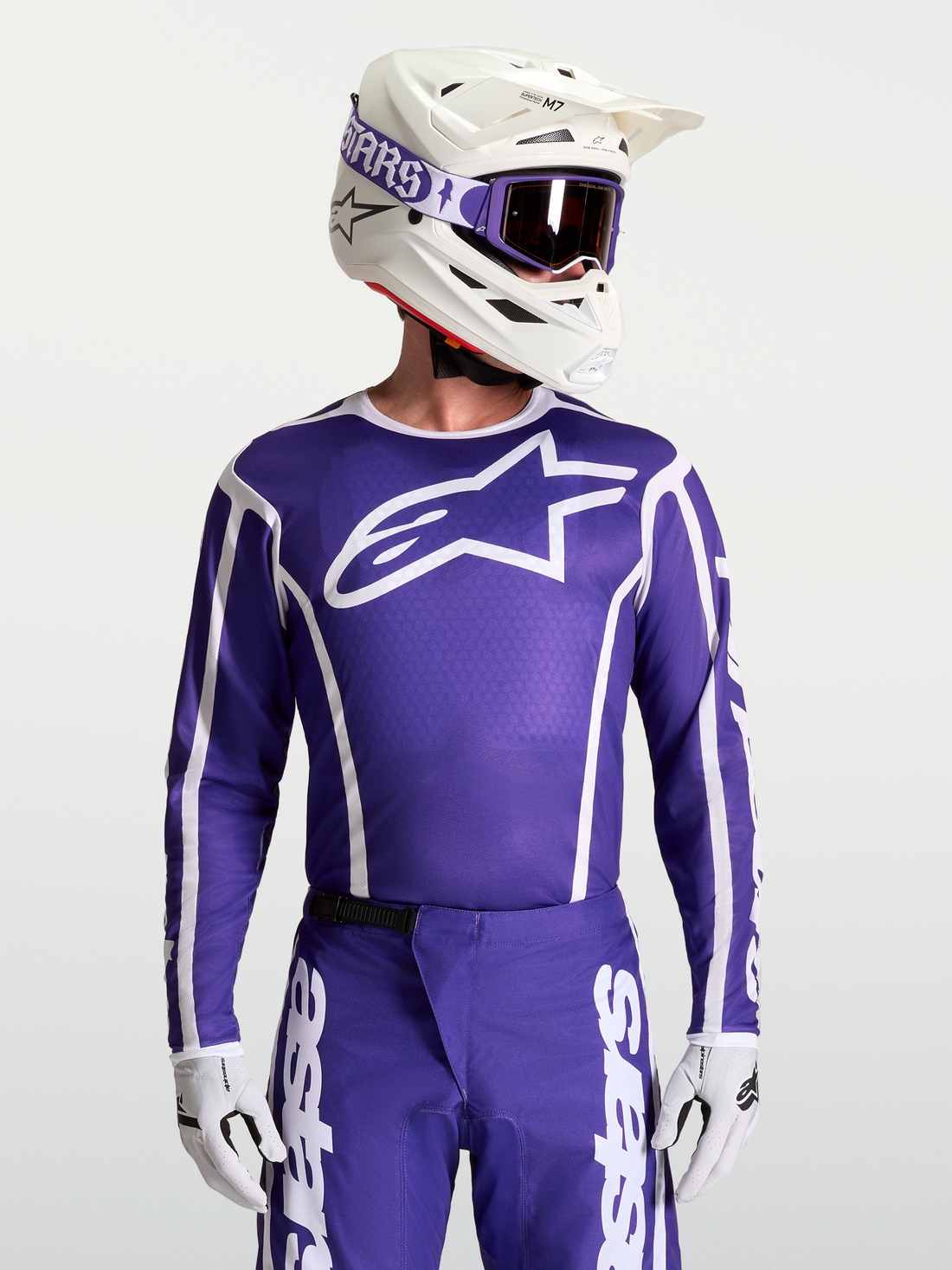 Alpinestars Cross shirt Fluid Apex v2 Donkerblauw/Wit